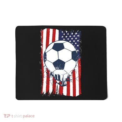 USA Flag Soccer Lover Mousepad