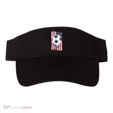 USA Flag Soccer Lover Visor