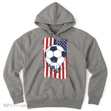 USA Flag Soccer Lover Hoodie
