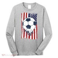 USA Flag Soccer Lover Long Sleeve Shirt thumb 0