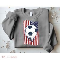 USA Flag Soccer Lover Sweatshirt thumb 2