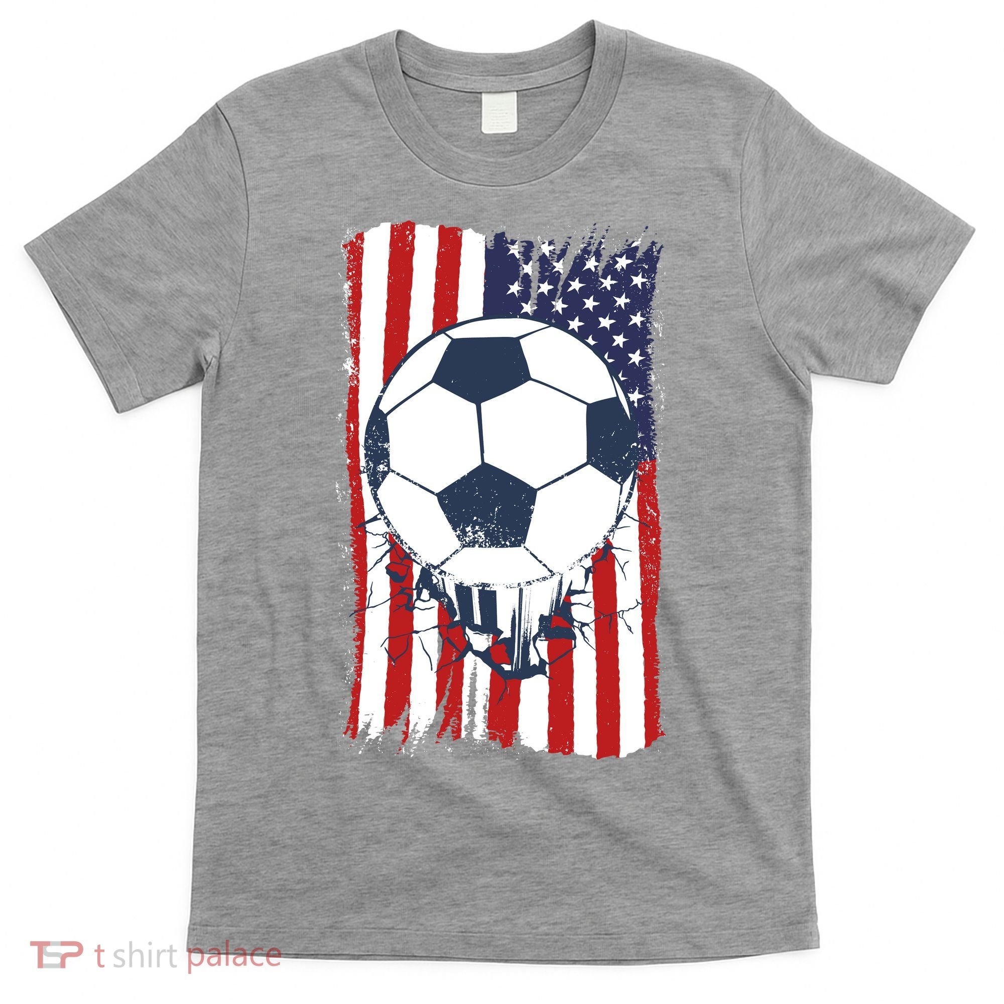 USA Flag Soccer Lover T-Shirt
