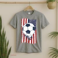 USA Flag Soccer Lover T-Shirt thumb 2