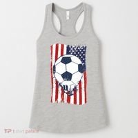 USA Flag Soccer Lover Women's Tank Top thumb 0