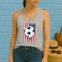 USA Flag Soccer Lover Women's Tank Top thumb 2