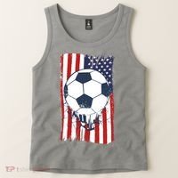 USA Flag Soccer Lover Tank Top thumb 2