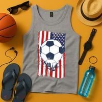 USA Flag Soccer Lover Tank Top thumb 4