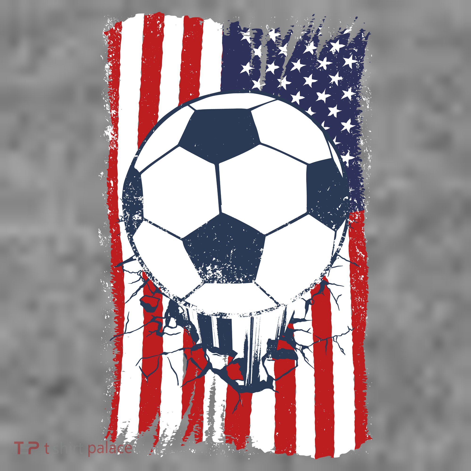 USA Flag Soccer Lover Tank Top