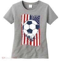 USA Flag Soccer Lover Women's T-Shirt thumb 0