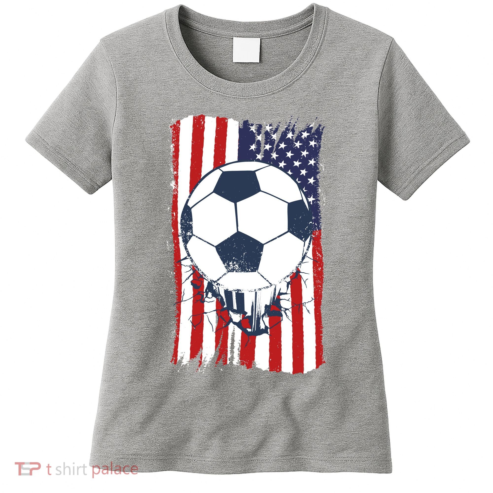 USA Flag Soccer Lover Women's T-Shirt