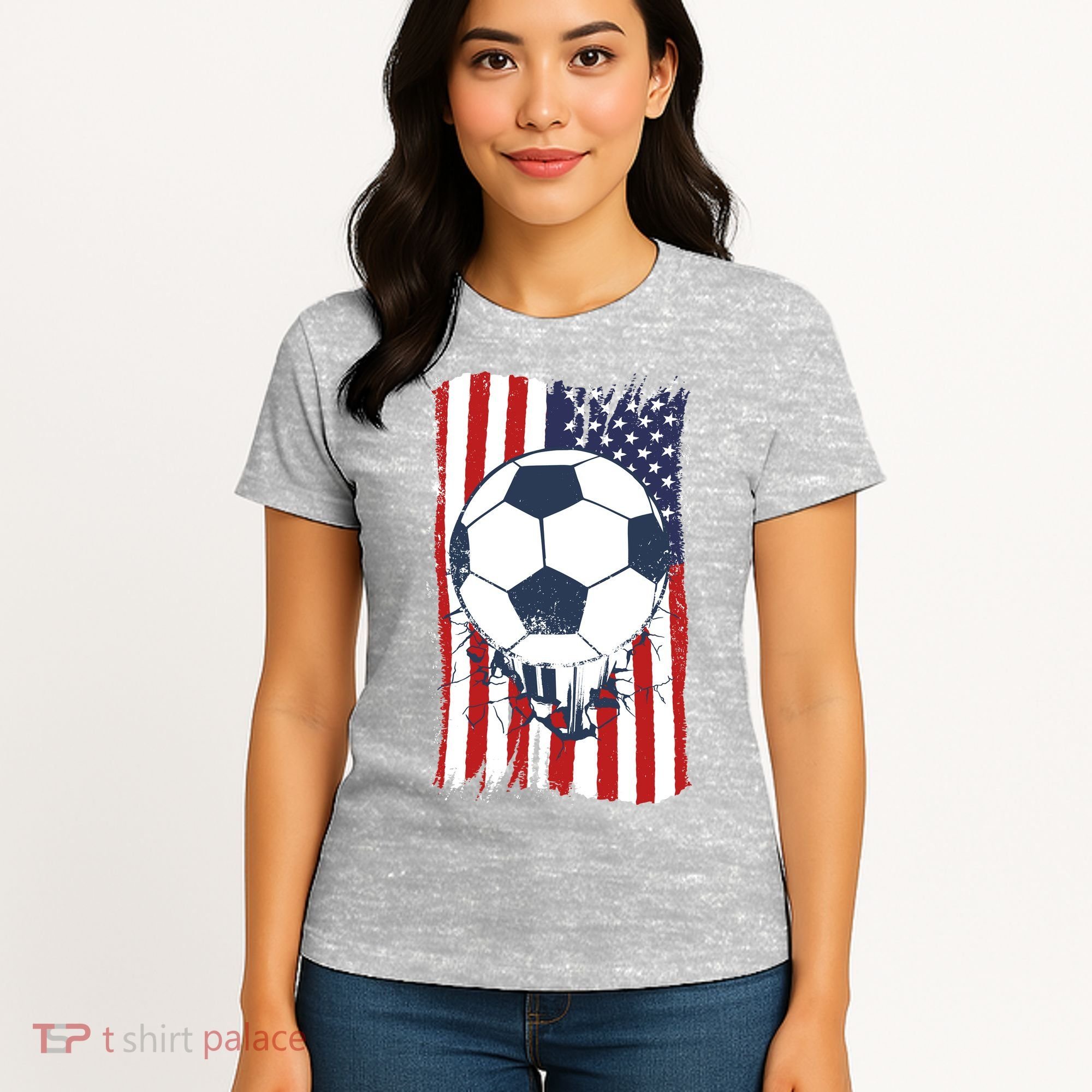 USA Flag Soccer Lover Women's T-Shirt