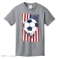 USA Flag Soccer Lover Kids T-Shirt thumb 0