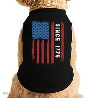 Usa Flag Since 1776 Revolution Declaration Freedom Military Gift Doggie Tank thumb 0