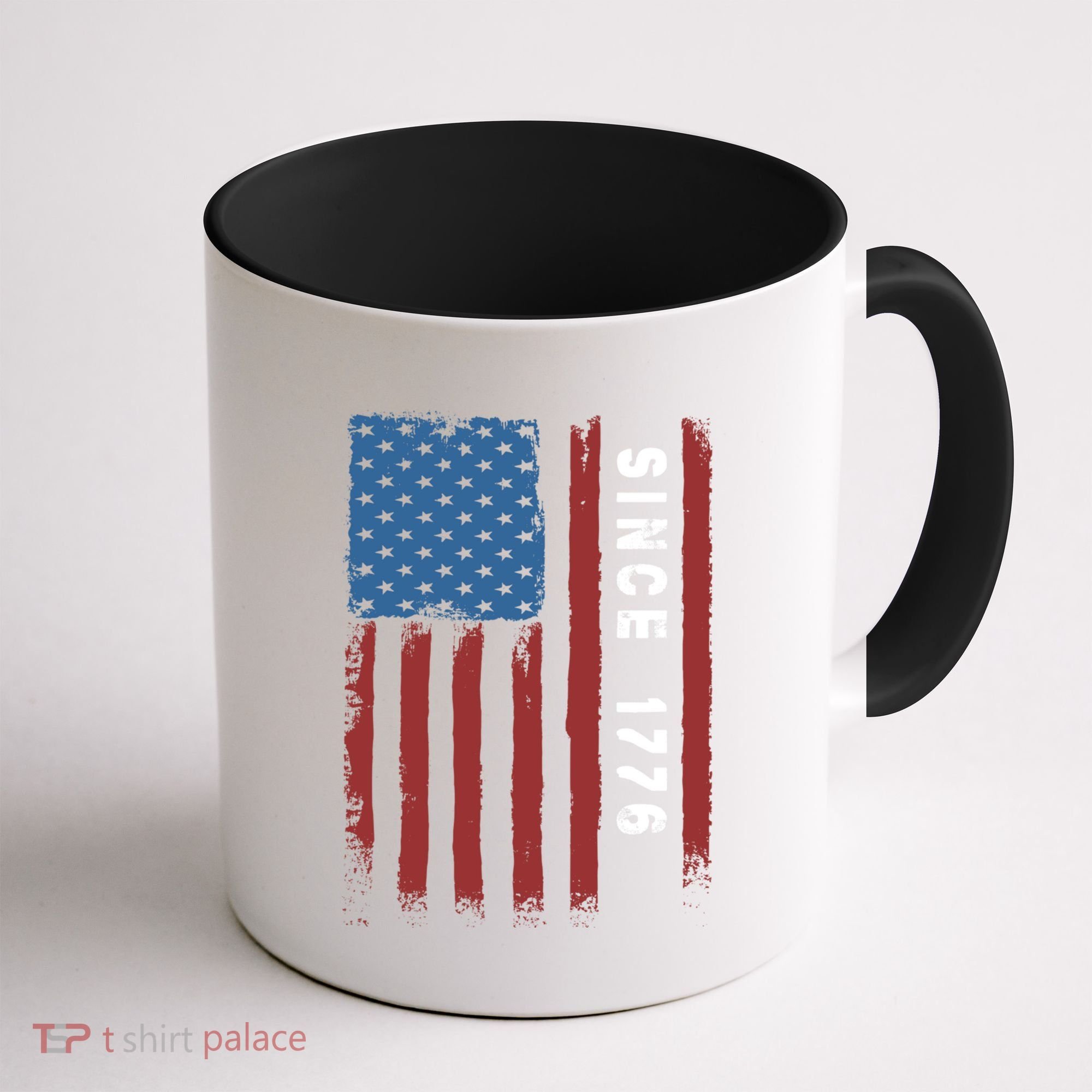 Usa Flag Since 1776 Revolution Declaration Freedom Military Gift Coffee Mug