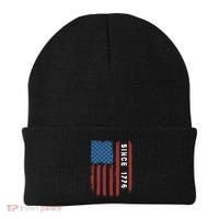 Usa Flag Since 1776 Revolution Declaration Freedom Military Gift Beanie thumb 0