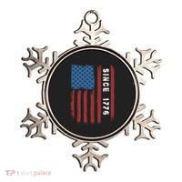 Usa Flag Since 1776 Revolution Declaration Freedom Military Gift Ornament thumb 0
