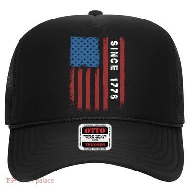 Usa Flag Since 1776 Revolution Declaration Freedom Military Gift Hat
