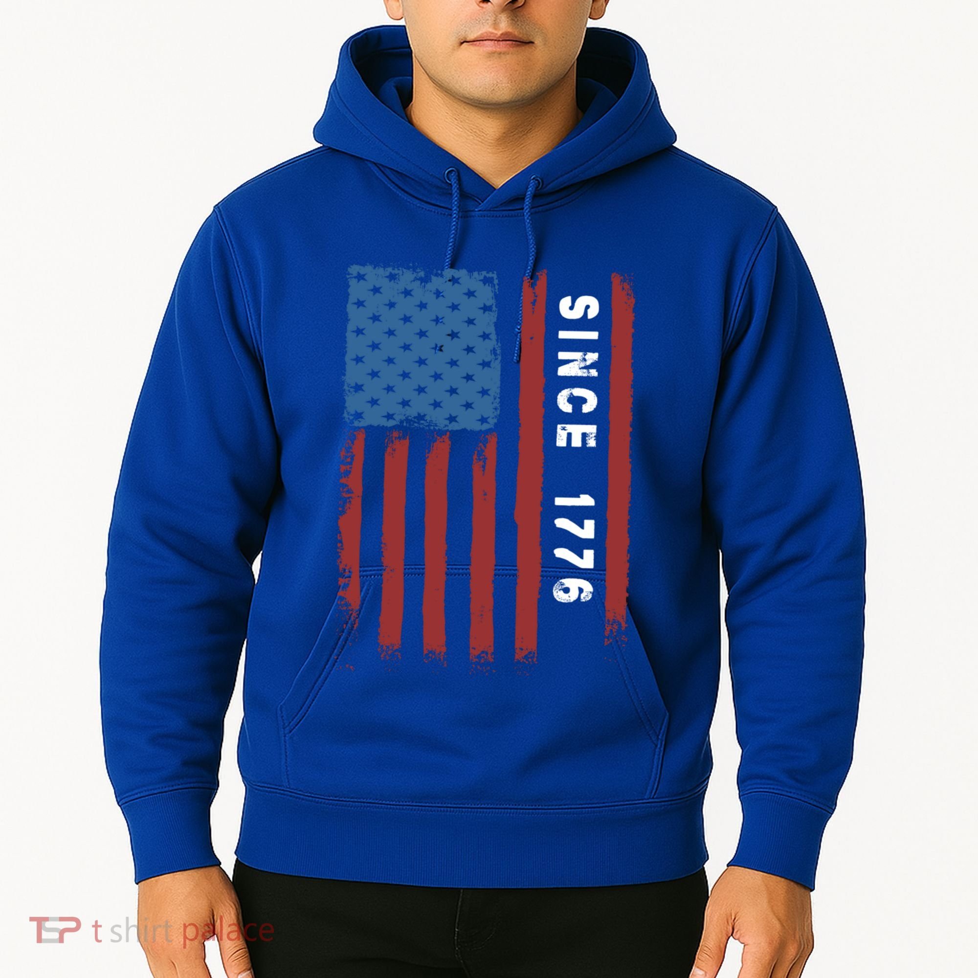 Usa Flag Since 1776 Revolution Declaration Freedom Military Gift Hoodie