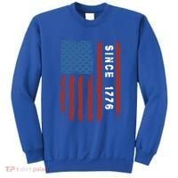 Usa Flag Since 1776 Revolution Declaration Freedom Military Gift Sweatshirt thumb 0