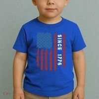 Usa Flag Since 1776 Revolution Declaration Freedom Military Gift Toddler T-Shirt thumb 2