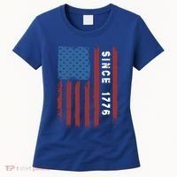 Usa Flag Since 1776 Revolution Declaration Freedom Military Gift Women's T-Shirt thumb 0