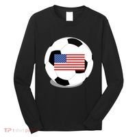 Usa Flag Soccer Fan Long Sleeve Long Sleeve Shirt thumb 0