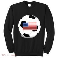 Usa Flag Soccer Fan Long Sleeve Sweatshirt thumb 0