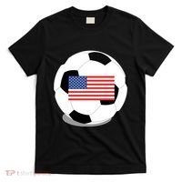 Usa Flag Soccer Fan Long Sleeve T-Shirt thumb 0
