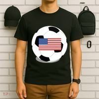 Usa Flag Soccer Fan Long Sleeve T-Shirt thumb 6