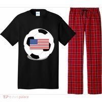 Usa Flag Soccer Fan Long Sleeve Pajama Set thumb 0