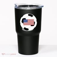 Usa Flag Soccer Fan Long Sleeve Tumbler thumb 0