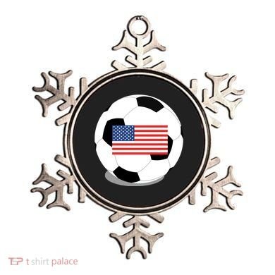 Usa Flag Soccer Fan Long Sleeve Ornament
