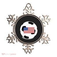 Usa Flag Soccer Fan Long Sleeve Ornament thumb 0