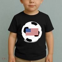 Usa Flag Soccer Fan Long Sleeve Toddler T-Shirt thumb 2