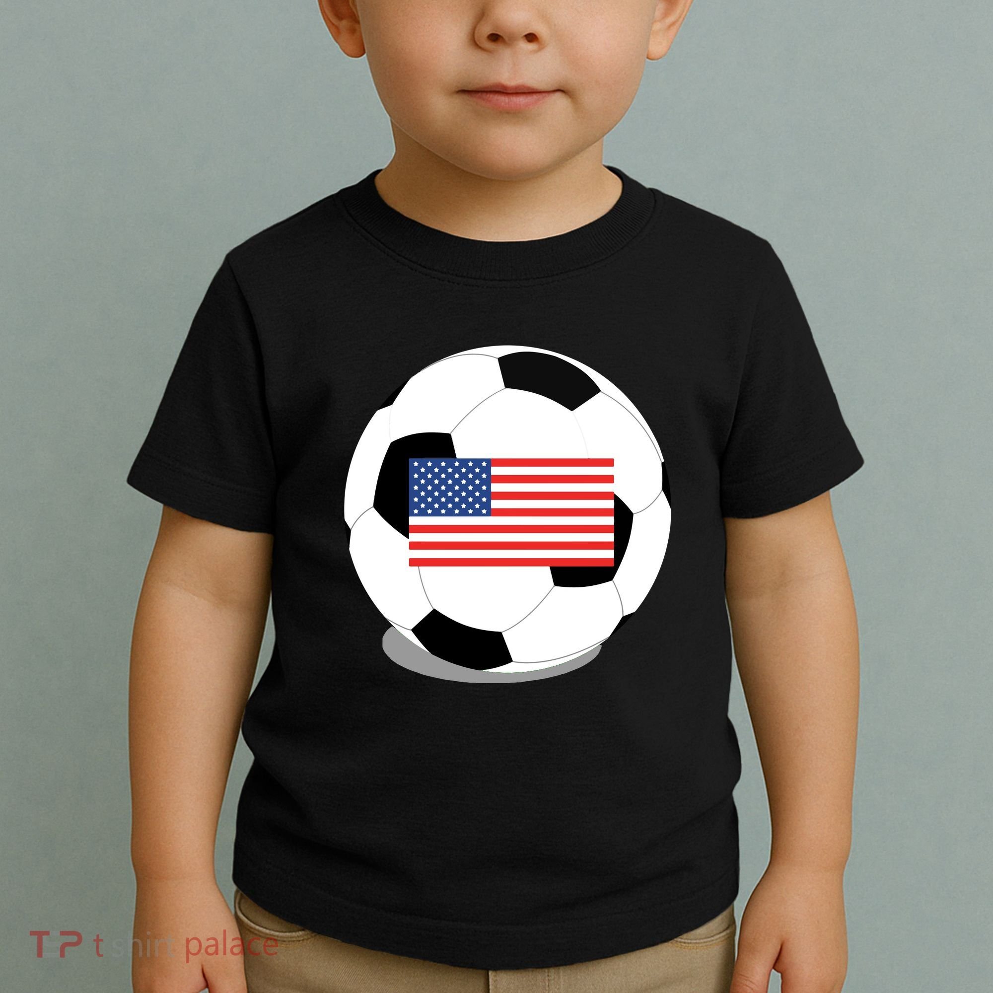 Usa Flag Soccer Fan Long Sleeve Toddler T-Shirt