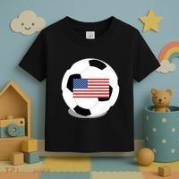 Usa Flag Soccer Fan Long Sleeve Toddler T-Shirt thumb 3