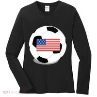 Usa Flag Soccer Fan Long Sleeve Women's Long Sleeve Shirt thumb 0