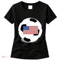Usa Flag Soccer Fan Long Sleeve Women's T-Shirt thumb 0