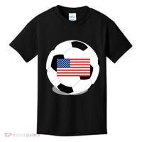 Usa Flag Soccer Fan Long Sleeve Kids T-Shirt thumb 0