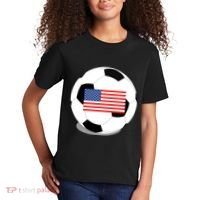 Usa Flag Soccer Fan Long Sleeve Kids T-Shirt thumb 2