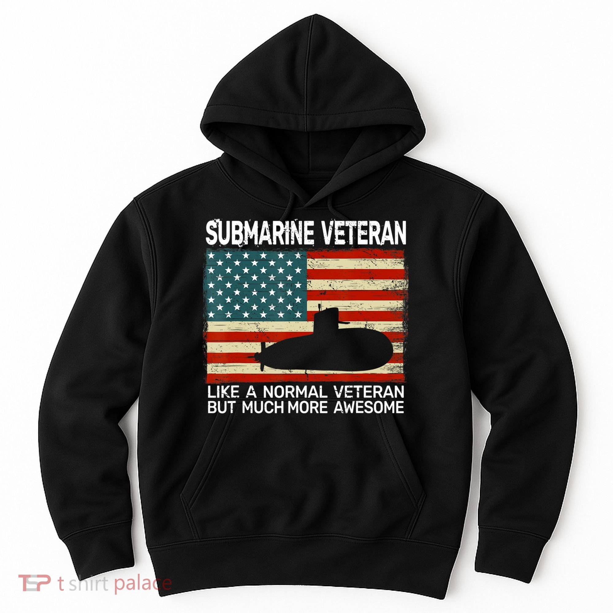 Usa Flag Submarine Veteran And Submarine Hoodie