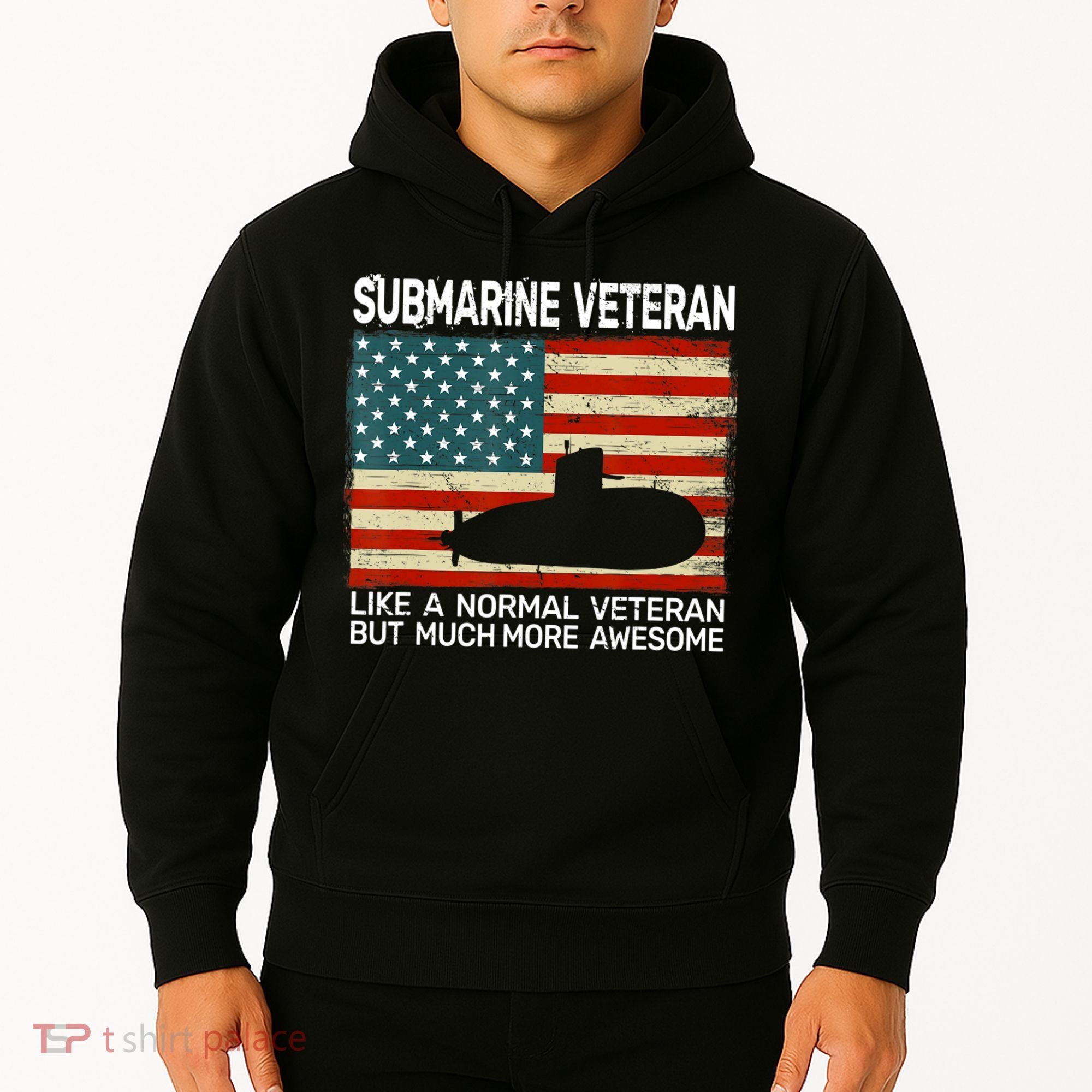 Usa Flag Submarine Veteran And Submarine Hoodie
