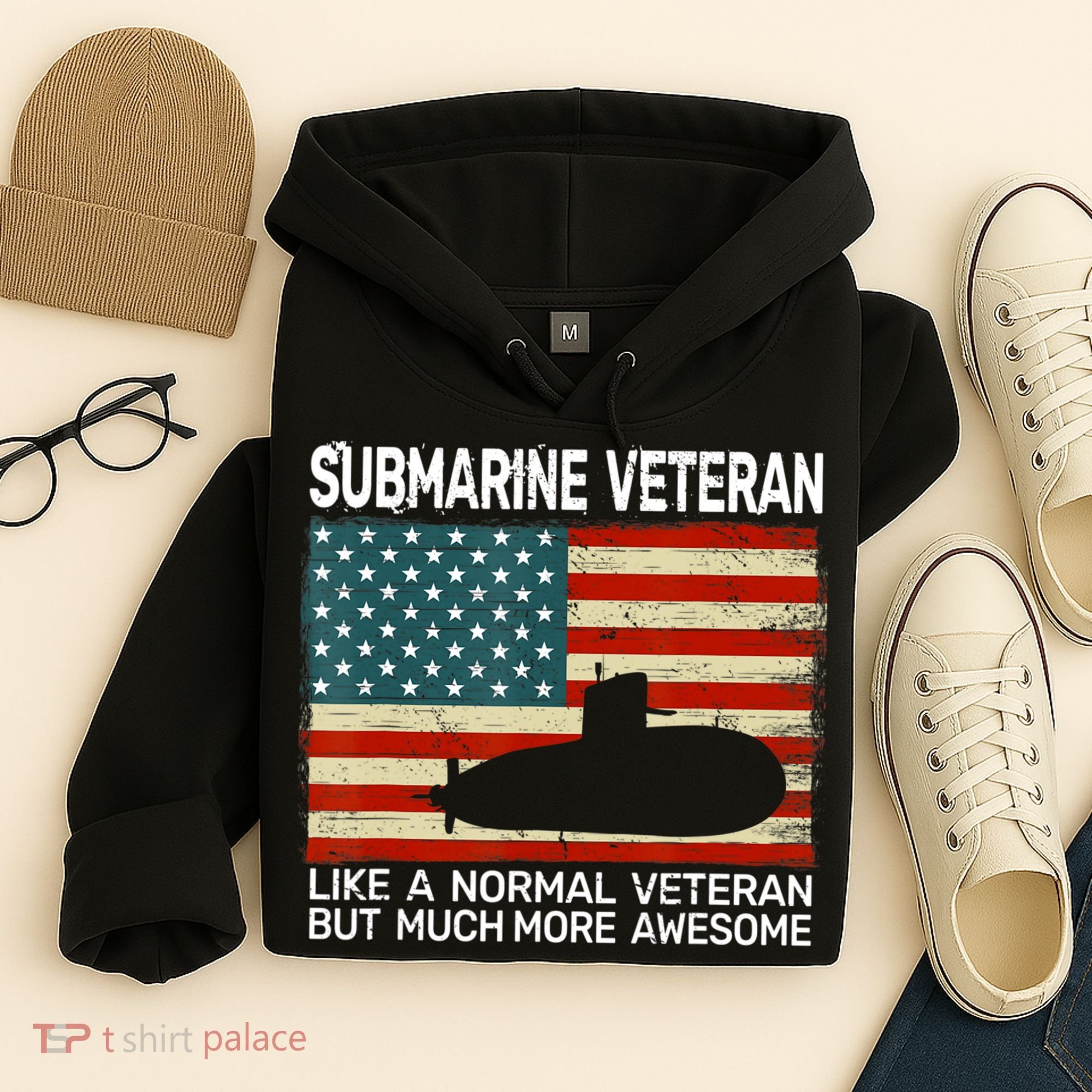 Usa Flag Submarine Veteran And Submarine Hoodie