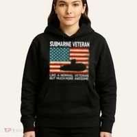 Usa Flag Submarine Veteran And Submarine Hoodie thumb 5