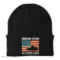 Usa Flag Submarine Veteran And Submarine Beanie thumb 0