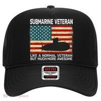Usa Flag Submarine Veteran And Submarine Hat thumb 0