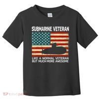 Usa Flag Submarine Veteran And Submarine Toddler T-Shirt thumb 0