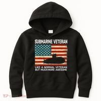 Usa Flag Submarine Veteran And Submarine Kids Hoodie thumb 0