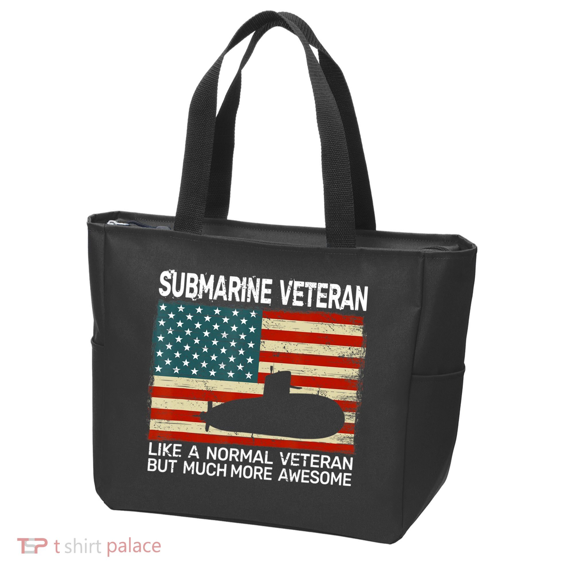 Usa Flag Submarine Veteran And Submarine Tote Bag