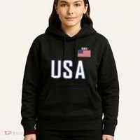 Usa Flag Skiing Team Cool Ski Equipment For Skier Hoodie thumb 5
